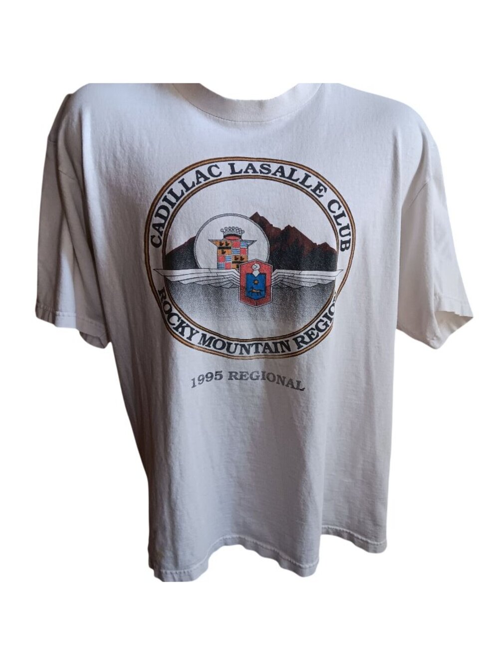 Cadillac La Salle Vintage T-shirt Large 90's 1995 Club Colorado Mountain Mens